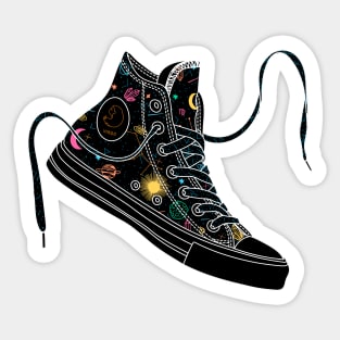 Virgo high tops - Pastel &amp; black Sticker